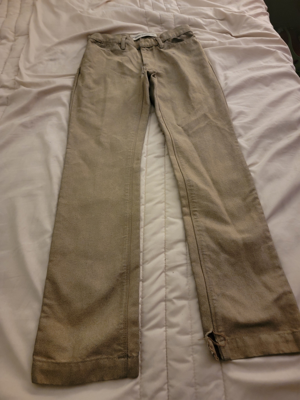 Women's Classic Straight Fit Pants in Khaki